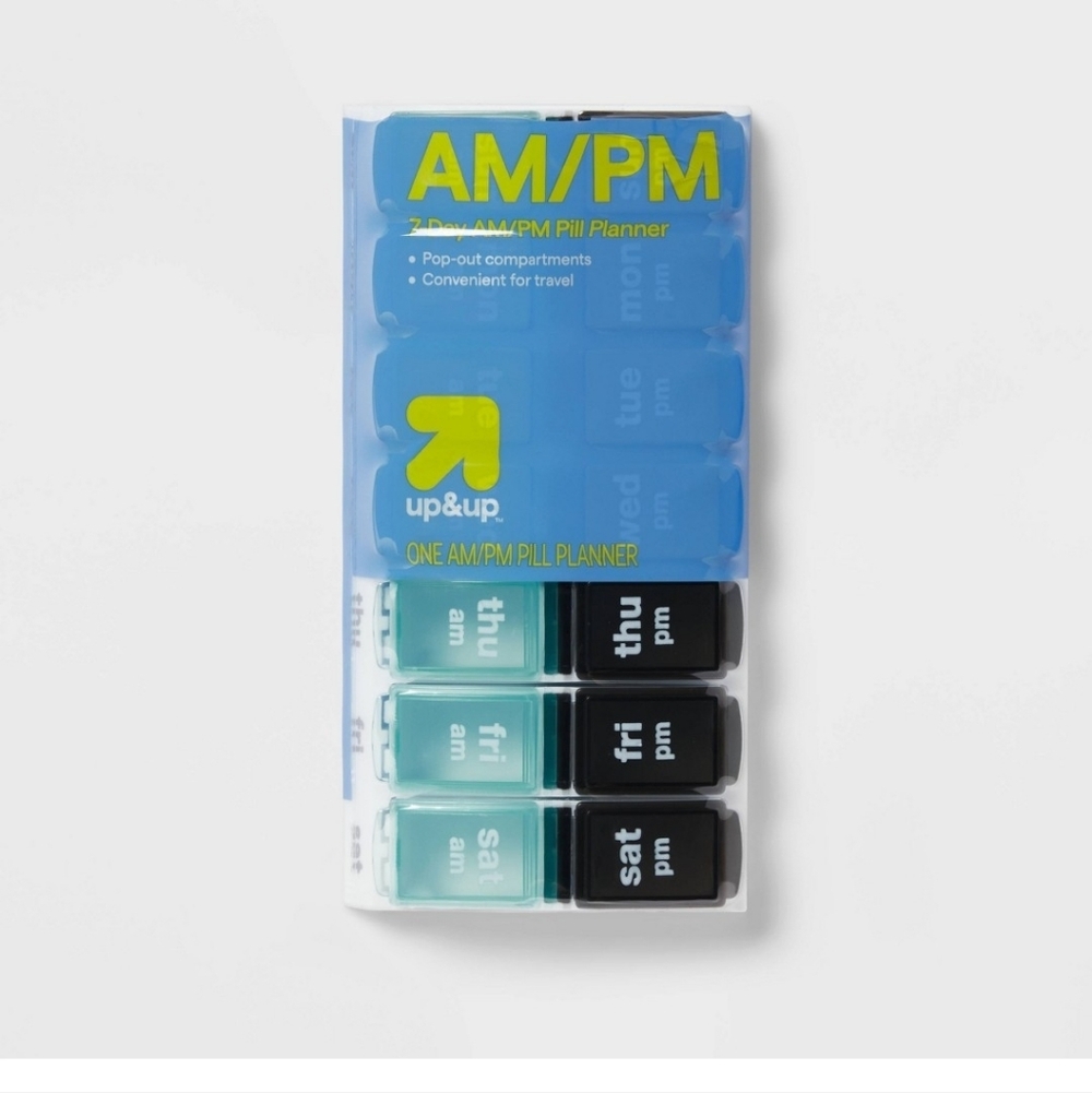 Up & Up AM/PM Pill Planner Nwt